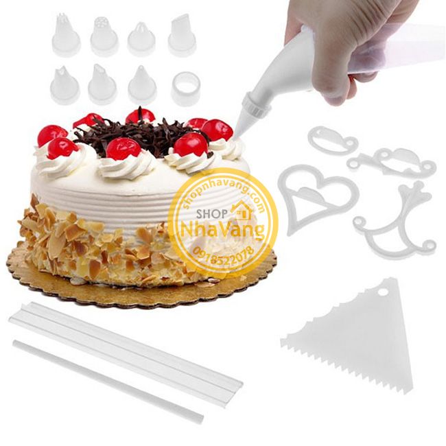 Bộ Dụng Cụ Trang Trí Bánh Kem 100 Món NV384