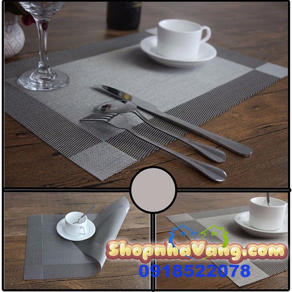 Bộ Tấm Lót Bàn Ăn 4 Miếng Cao Cấp Sweet House NV241