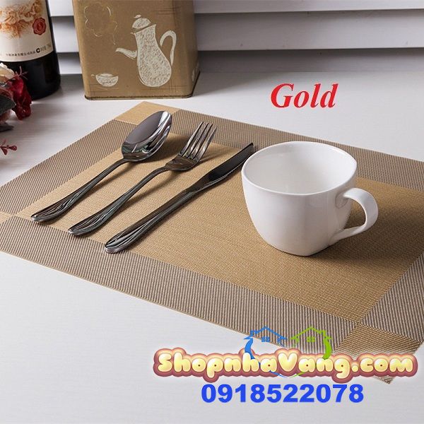 Bộ Tấm Lót Bàn Ăn 4 Miếng Cao Cấp Sweet House NV241