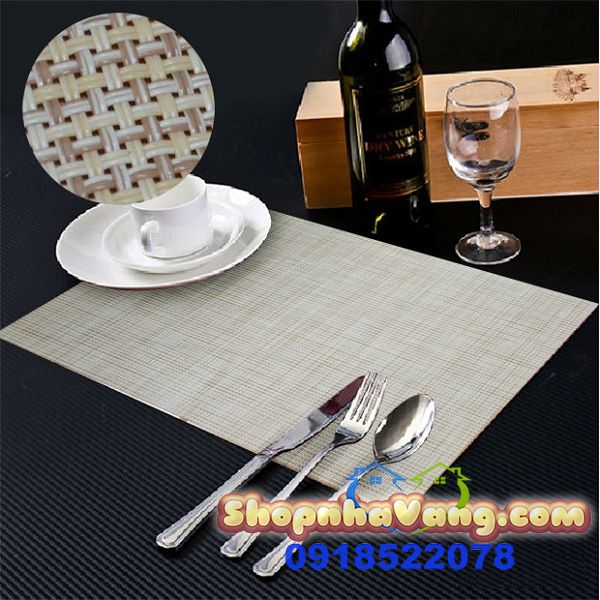 Bộ Tấm Lót Bàn Ăn Lãng Mạn 6 Miếng NV242