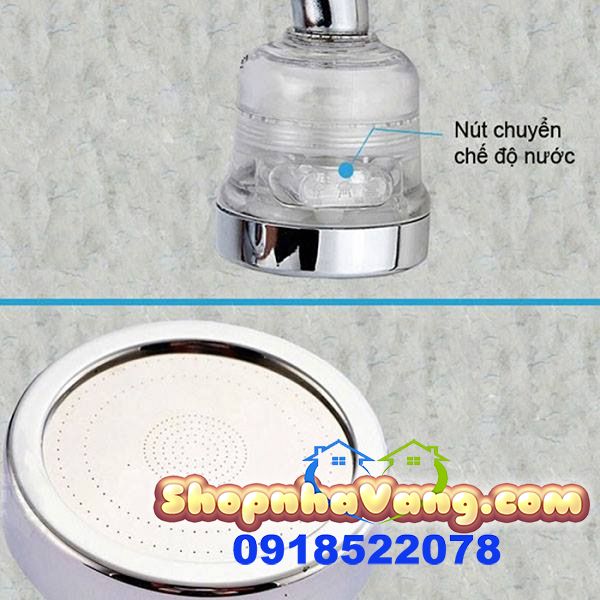 Đầu Vòi Tăng Áp 3 Chế Độ NV144