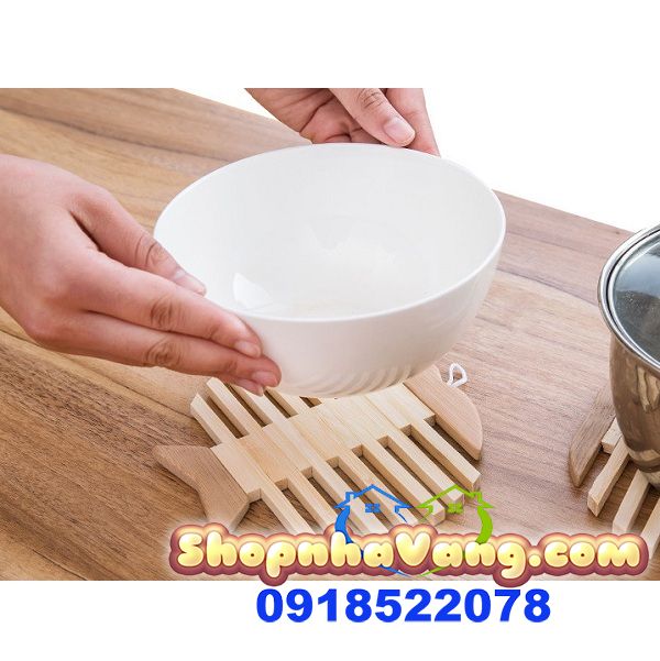 Đế Lót Nồi Bằng Gỗ Hình Cá NV136