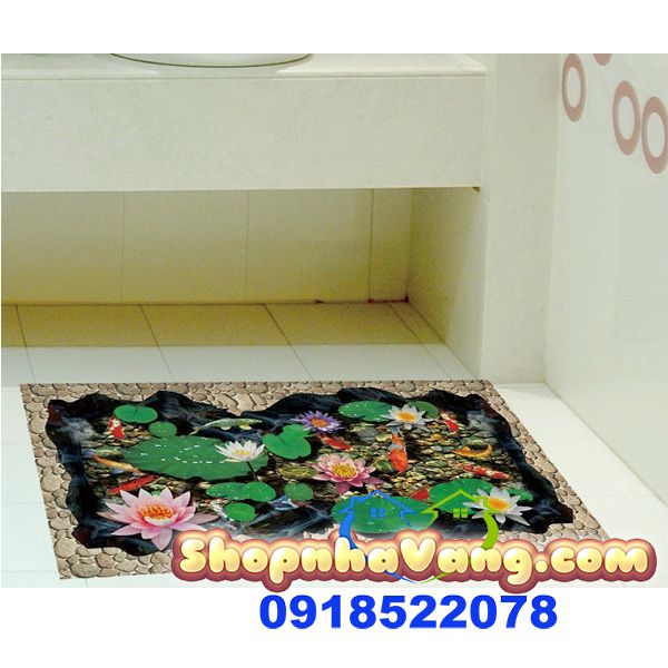 Decal Hình Hồ Cá 50x70 NV131