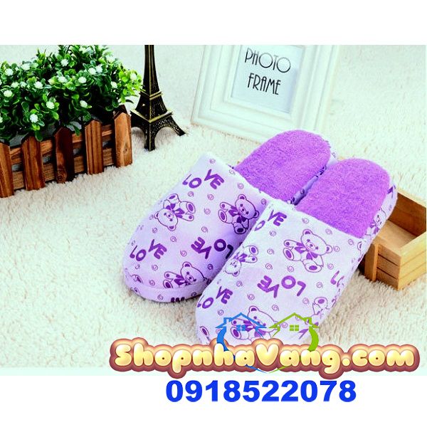 Dép Chữ Love Bằng Bông Đi Trong Nhà NV209