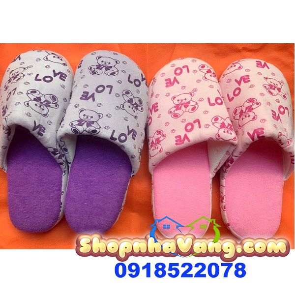 Dép Chữ Love Bằng Bông Đi Trong Nhà NV209