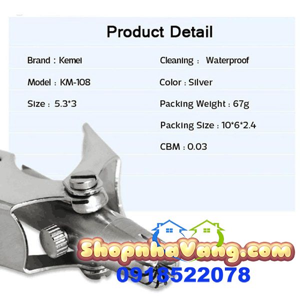 Dụng Cụ Tỉa Lông Mũi Cầm Tay Kemei NV171