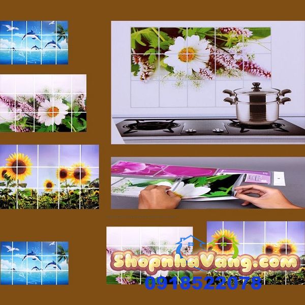 Giấy Dán Cách Nhiệt Nhà Bếp Cao Cấp 60x90 Cm NV236