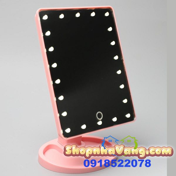 Gương Để Bàn 22 Bóng Đèn Led NV224