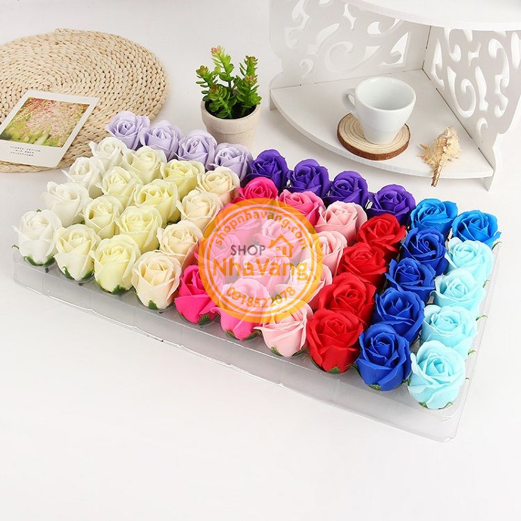Hoa Hồng Sáp 3 Lớp Hộp 50 Bông NV360