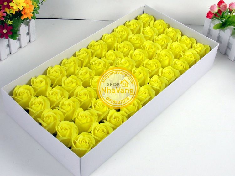 Hoa Hồng Sáp 3 Lớp Hộp 50 Bông NV360