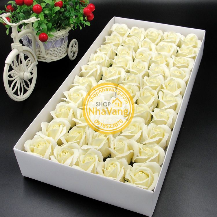Hoa Hồng Sáp 3 Lớp Hộp 50 Bông NV360