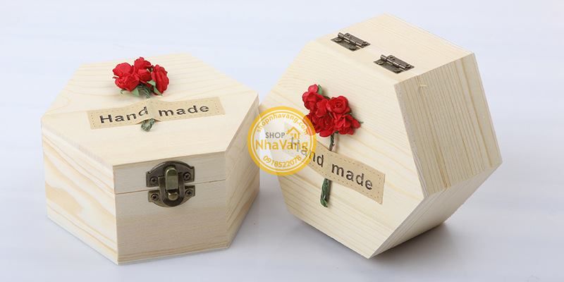 Hoa Hồng Sáp 3 Lớp Kèm Hộp Gỗ NV354