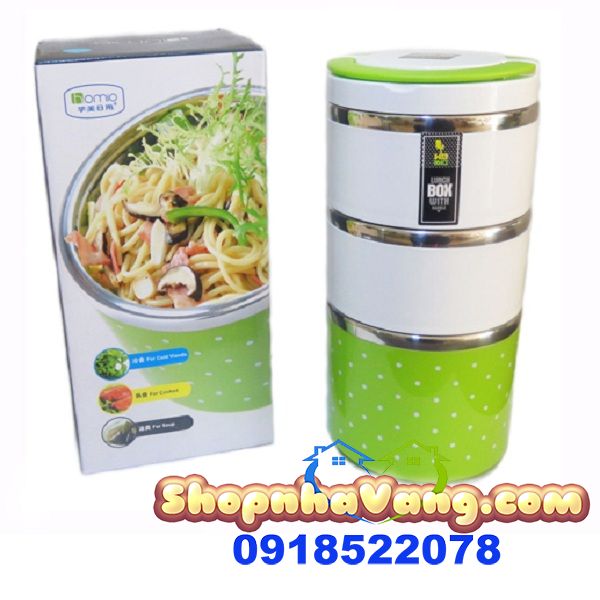 Hộp Cơm Giữ Nhiệt 3 Tầng Tiện Lợi NV156