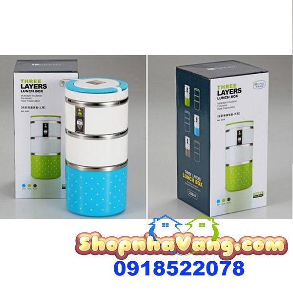 Hộp Cơm Giữ Nhiệt 3 Tầng Tiện Lợi NV156