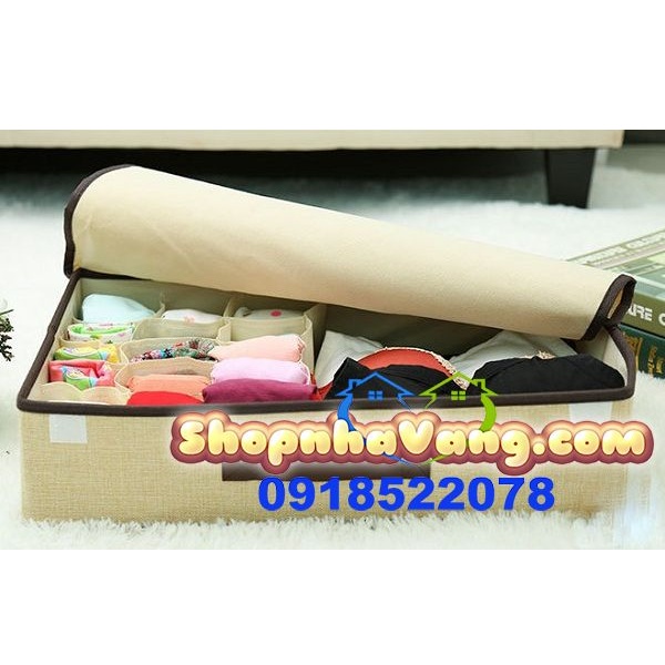 Hộp Đựng Đồ Lót 16 Ngăn Có Nắp Tiện Dụng NV113
