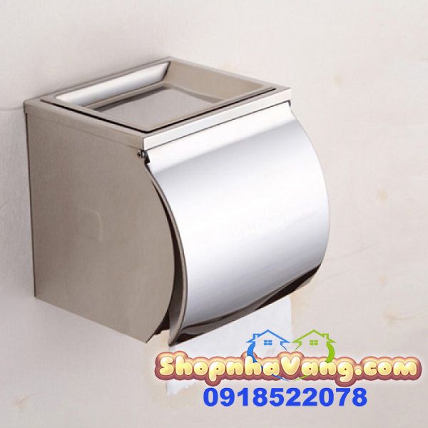 Hộp Đựng Giấy Vệ Sinh Bằng Inox Cao Cấp NV279