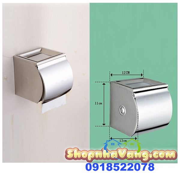 Hộp Đựng Giấy Vệ Sinh Bằng Inox Cao Cấp NV279
