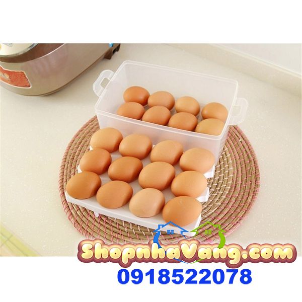 Hộp Đựng trứng 2 tầng tiện lợi NV138
