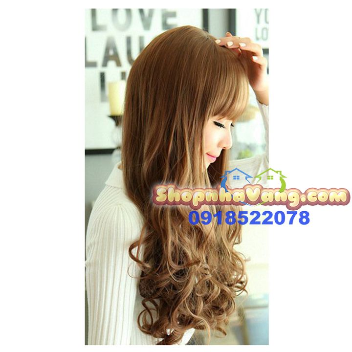 Bộ Tóc Giả Xoăn Đuôi Mái Ngang NV28