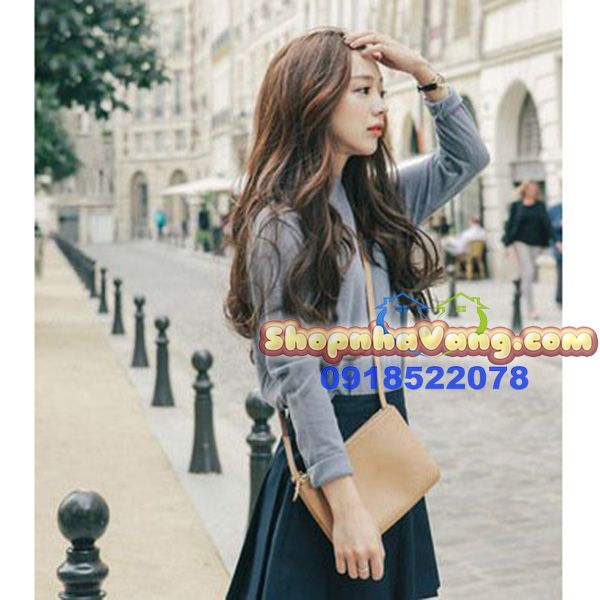 Bộ Tóc Giả Dài Xoăn Nhẹ Hàn Quốc NV27