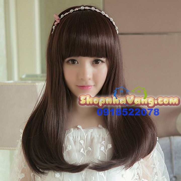 Bộ Tóc Giả Ngang Lưng Xòe Cúp NV29