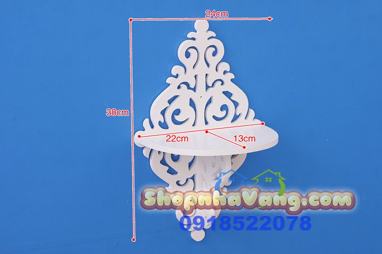 Kệ Trang Trí Treo Tường Để Giỏ Hoa NV37