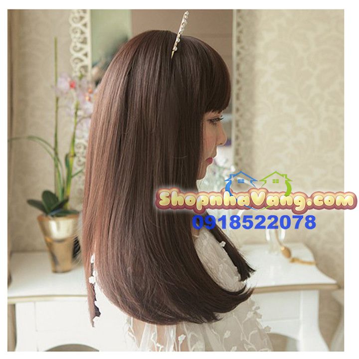 Bộ Tóc Giả Ngang Lưng Xòe Cúp NV29