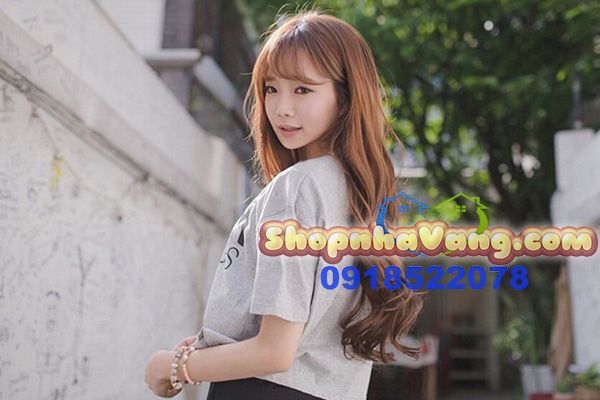 Bộ Tóc Giả Xoăn Dài Mái Thưa Hàn Quốc NV26