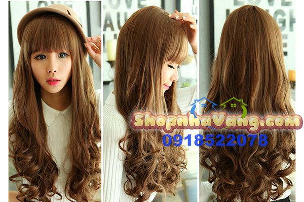 Bộ Tóc Giả Xoăn Đuôi Mái Ngang NV28
