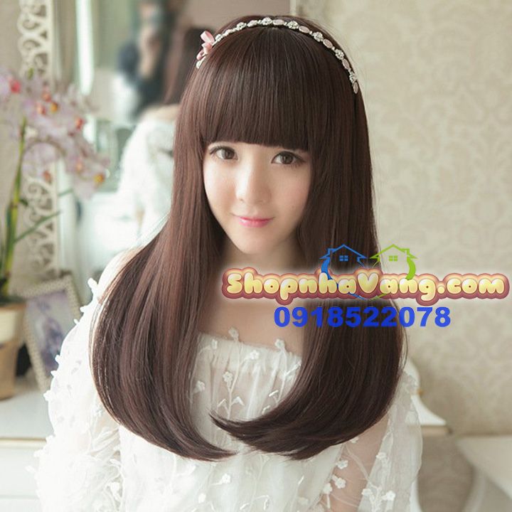 Bộ Tóc Giả Ngang Lưng Xòe Cúp NV29