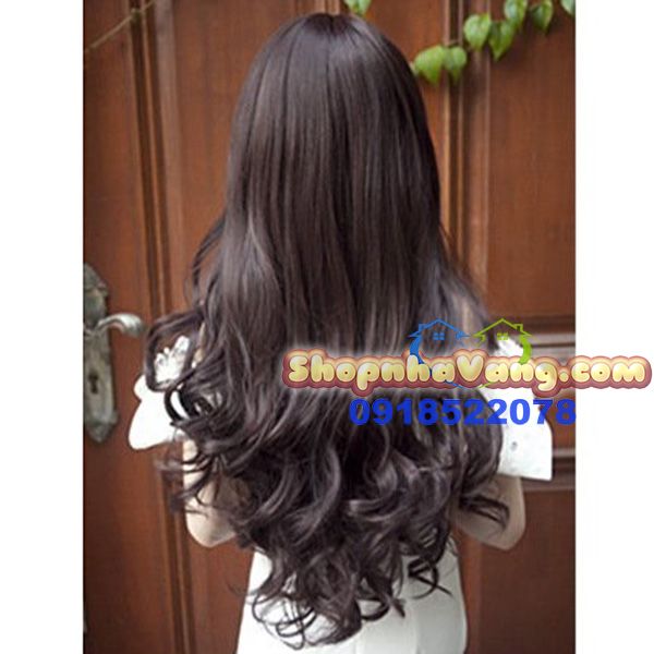Bộ Tóc Giả Xoăn Mái Ngang Hàn Quốc NV35