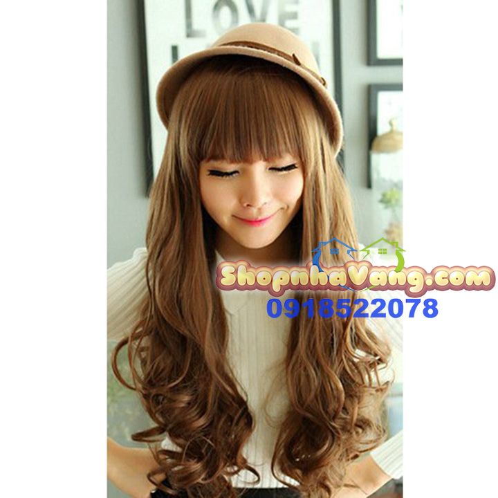 Bộ Tóc Giả Xoăn Đuôi Mái Ngang NV28