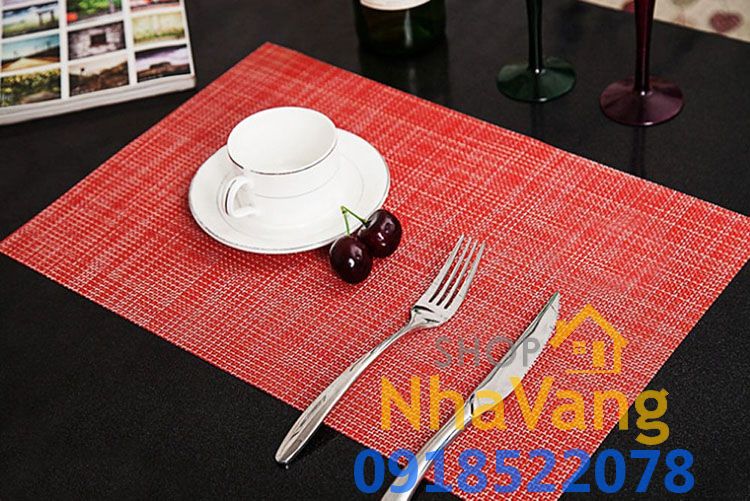 Tấm lót ly đồ ăn nhà hàng cao cấp cách nhiệt Placemats NV474