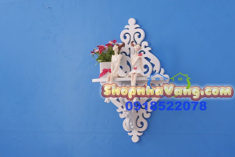Kệ Trang Trí Treo Tường Để Giỏ Hoa NV37