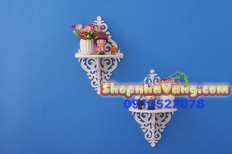 Kệ Trang Trí Treo Tường Để Giỏ Hoa NV37