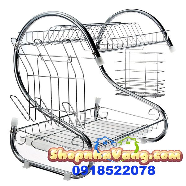 Kệ Để Bát Đĩa 2 Tầng Cao Cấp NV163