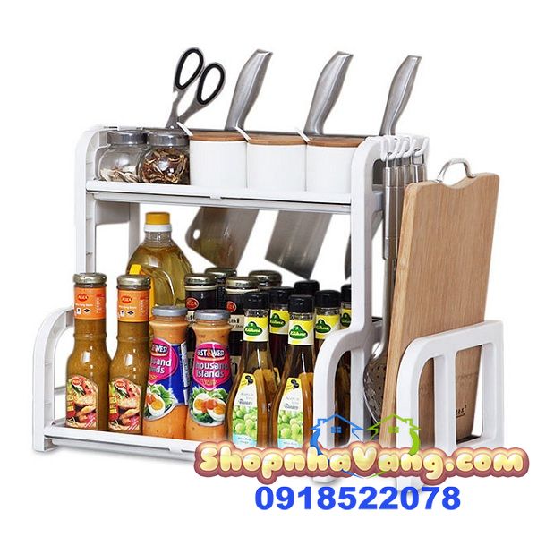 Kệ Để Đồ Nhà Bếp 2 Tầng Hình Chữ H NV243