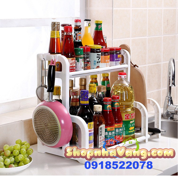 Kệ Để Đồ Nhà Bếp 2 Tầng Hình Chữ H NV243