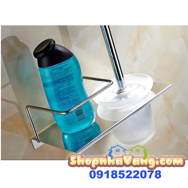 Kệ Inox Để Cọ Toilet Và Dung Dịch Tẩy Rửa NV278