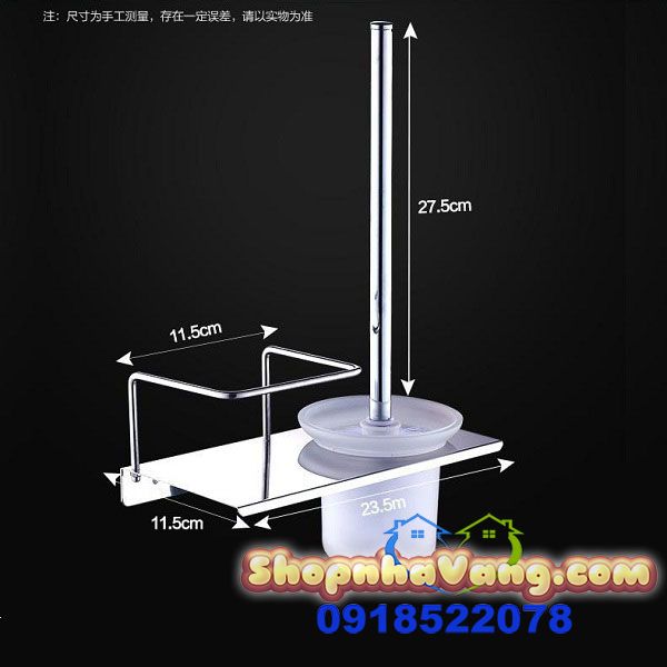 Kệ Inox Để Cọ Toilet Và Dung Dịch Tẩy Rửa NV278