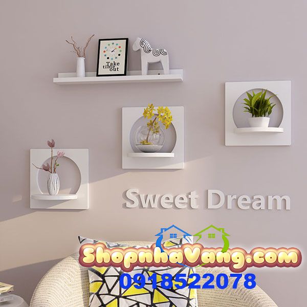 Kệ Treo Tường Bán Nguyệt Sweet Dream NV145