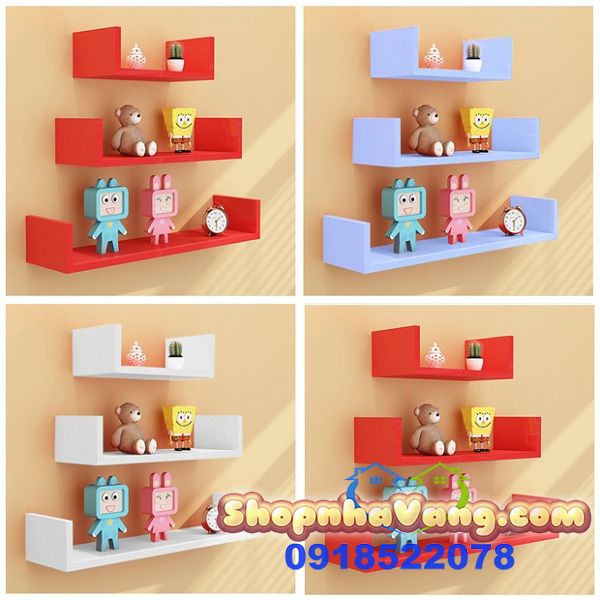 Kệ Treo Tường Cao Cấp Hình Chữ U NV228