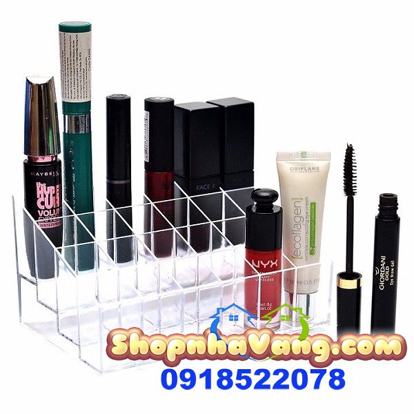 Khay Nhựa 24 Ô Đựng Son NV190