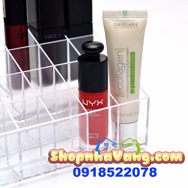 Khay Nhựa 24 Ô Đựng Son NV190