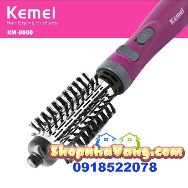 Lược Điện Xoay Đa Năng Kemei Km-8000 NV112