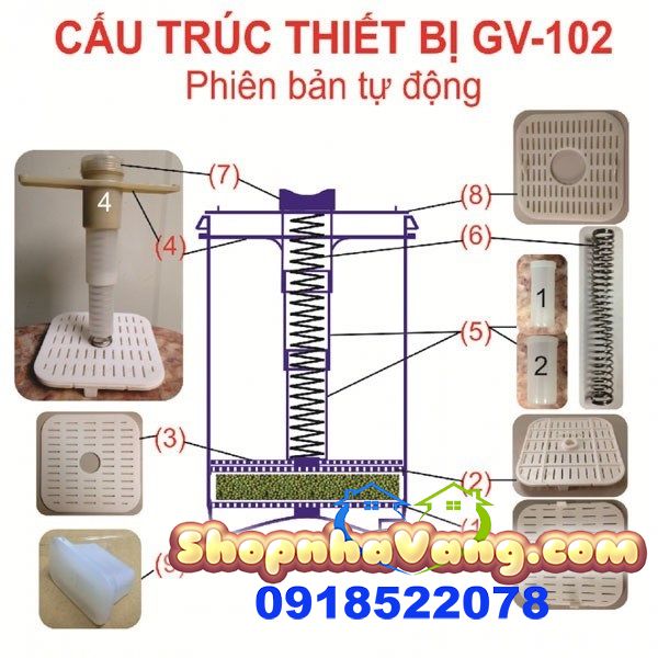 Máy Làm Giá, Rau Mầm Sạch Tiện Lợi NV183