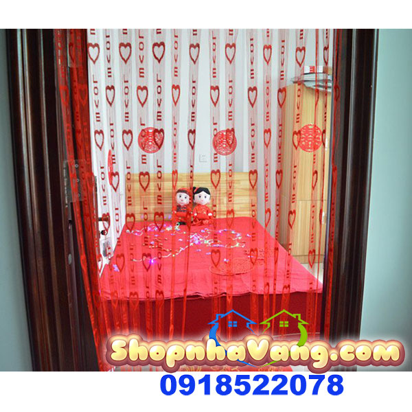 Rèm Cửa Trai Tim Love Hàn Quốc NV01