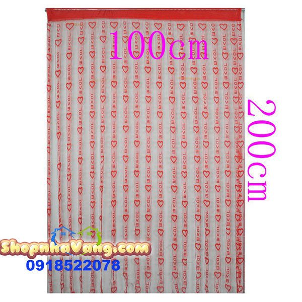Rèm Cửa Trai Tim Love Hàn Quốc NV01
