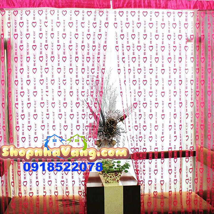 Rèm Cửa Trai Tim Love Hàn Quốc NV01