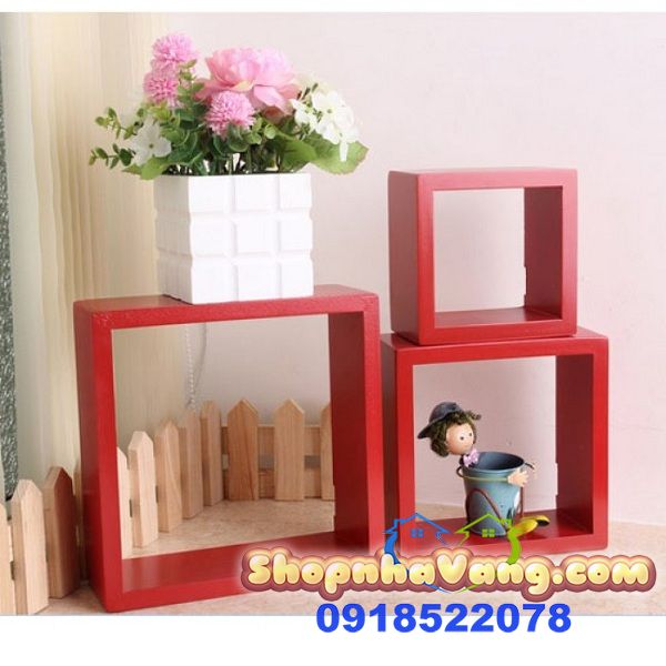 Bộ Kệ Để Đồ Trang Trí Hình Vuông NV277